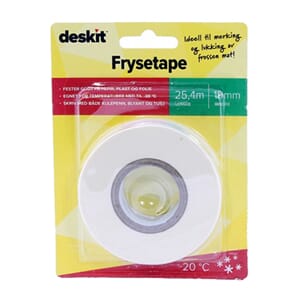 Frysetape 19mm x25m hvit