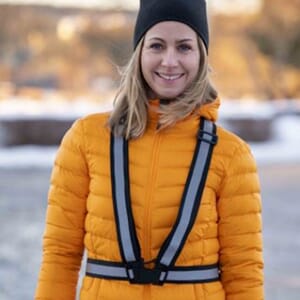 Reflekssele sort unisex s-xxl