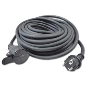 Skjøteledning 20m sort ute 1,5mm2