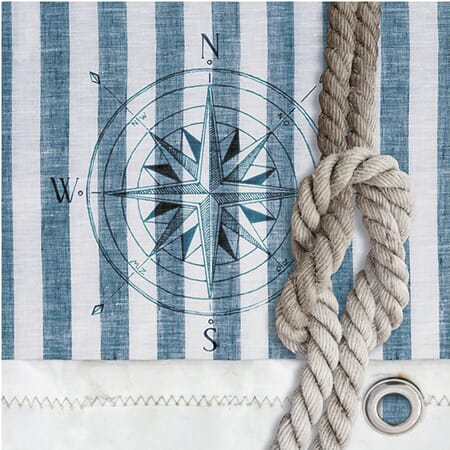 Serviett compass & rope 20pk 33x33cm