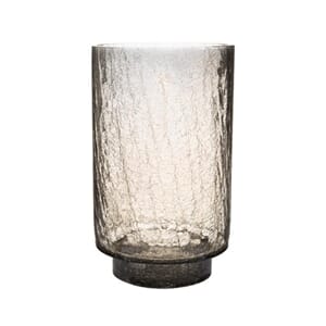 Vase lys blå 15x25cm lysglass