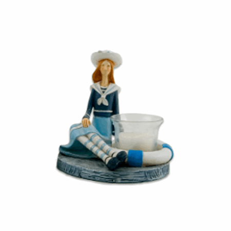 Figur dame med telys 1
