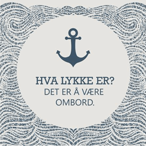 Serviett maritim 33x33cm 20pk ombord