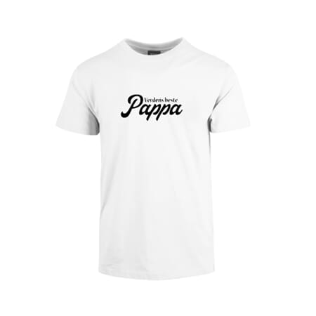 T-skjorte PAPPA hvit/sort