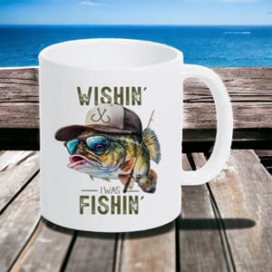 Kopp wishin i was fishing 350ml