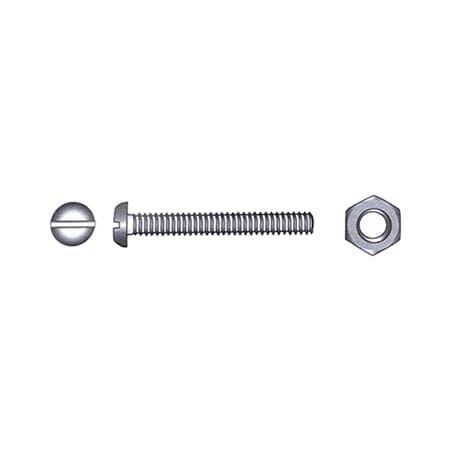 Maskinskrue m/mutter A4 DIN 84/934 8x60mm 2stk