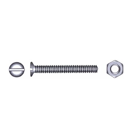 Maskinskrue m/mutter A4 DIN 963/934 6x40mm 4stk