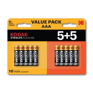 Batteri xtralife Alk AAA 10pk Kodak