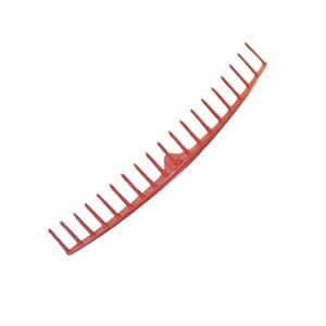 Rive høyrivehode i rød plast med 19 tenner
