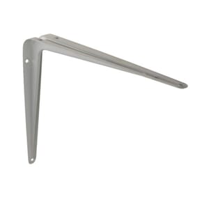 Hyllevinkel hvit 300x350mm presset lakkert metall