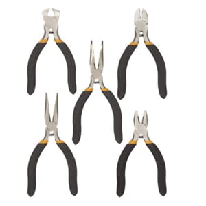 Tangsett 5stk spiss, avbiter, flat og rund