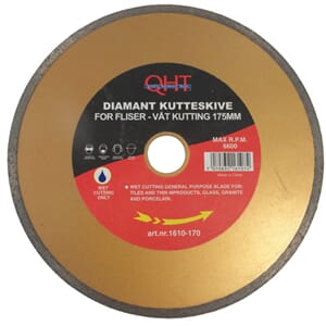 Kappeskive diamant for fliser 175mm