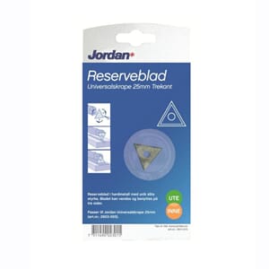 Reserveblad til skrape 25mm trekant Jordan 2611-01050