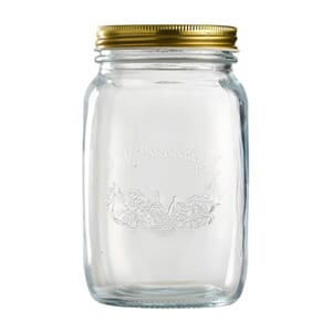 Glass krukke 1liter syltetøy 1000ml sylting vrilokk
