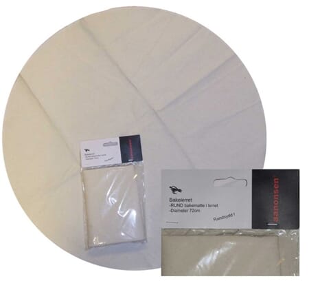 Bakematte lerret ø72cm