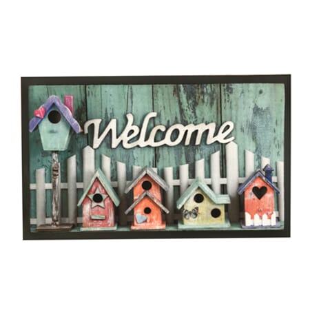 Dørmatte image 45x75cm welcome fuglehus