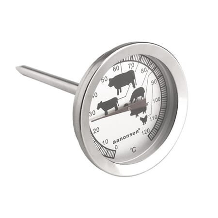 Steketermometer rund i metall