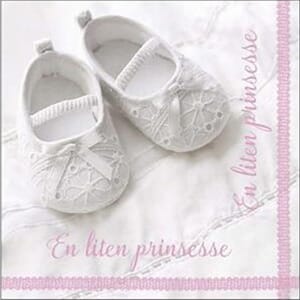 Serviett dåp rosa prinsesse