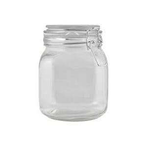 Glass krukke med lokk 0,75liter Syltetøy sylting