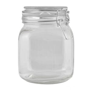 Glass krukke med vippelokk 1liter syltetøy sylting