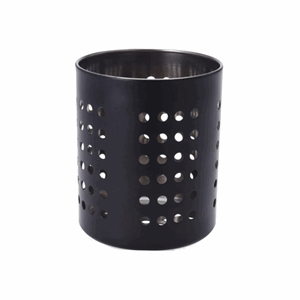 Bestikkholder sort metall 12x13cm