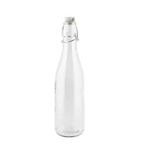 Flaske med tett kork 1000ml 1liter glassflaske