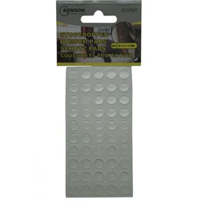 Dørdemper små knotter i plast 8mm 50stk gummi møbel