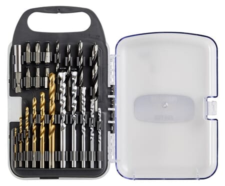 Borsett HSS, treverk og bits 250deler