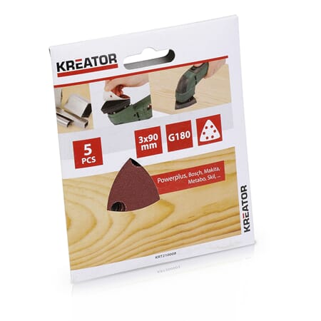 Slipepapir delta K180 90x90x90mm 5stk