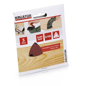Slipepapir delta K180 90x90x90mm 5stk