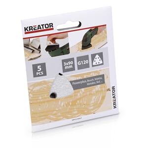 Slipepapir delta K120 malingfjerner 90x90x90mm 5stk