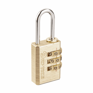 Hengelås med kode messing inne reise