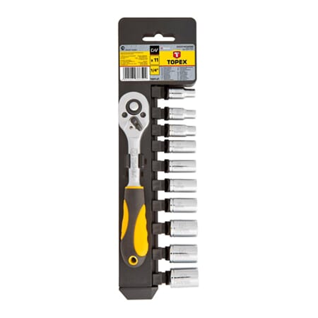 Pipesett 11deler 1/4  m.skralle