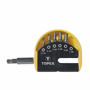 Bitssett 7deler torx