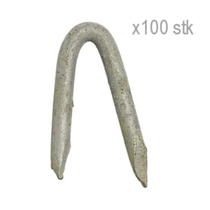 Kramper 100stk galv 20mm nettingkrampe