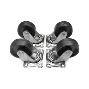 Trinse i sett 4stk 50mm hjulsett sort