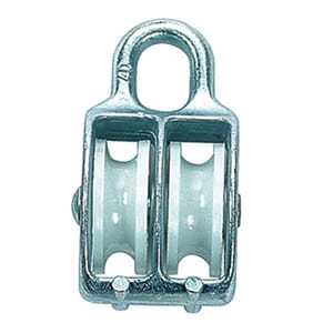 Blokk 30mm til 10mm tau dobbel galv