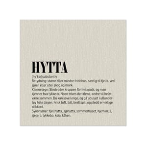 Serviett Hytta Definasjon 33x33cm 20pk
