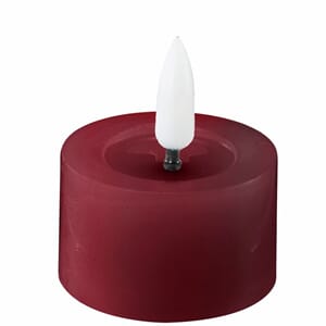 Telys led 4pk timer dyp rød