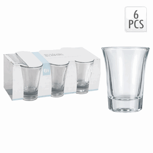 Drikkeglass shot 6stk 40ml