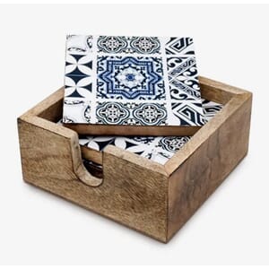 Dekkebrikke mosaikk 4stk inkl boks