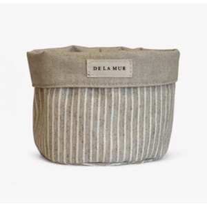 Brødkurv grå striper 12cm dia.
