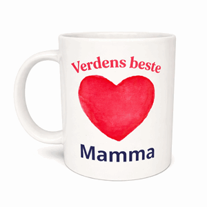 Kopp verdens beste mamma hjerte