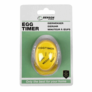 Eggetimer egg som skifter farge gult