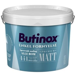 Maling hvit base alle rom 9liter helmatt03