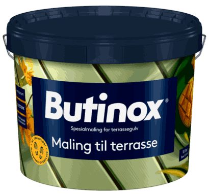 Maling terrassse klassisk hvit 9liter