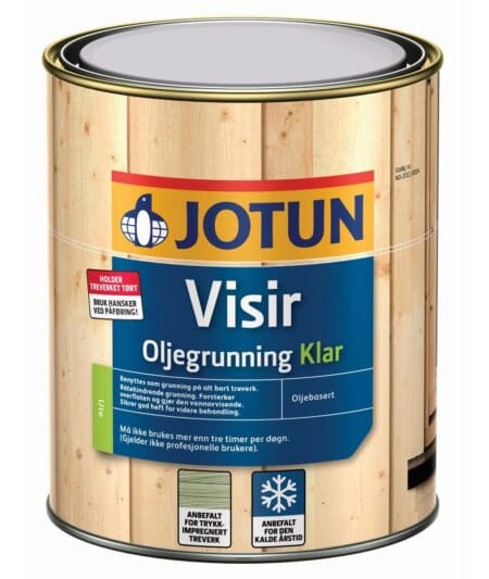 Grunning visir 1liter oljegrunning klar