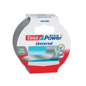 Tape lerretstape 50m x10mm sølv tesa mcgyver ducktape