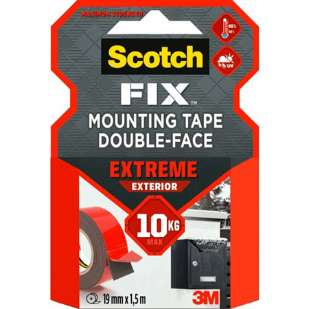 Tape monteringstape sterk 19mm x1,5m Scotch 3M NY