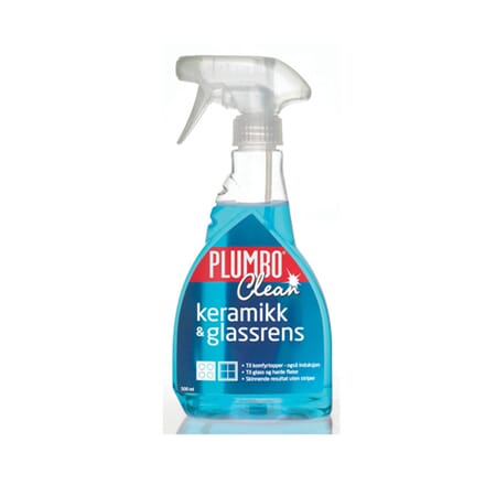 Spray keramikk & glassrens 500ml Plumbo Clean blå keramisk